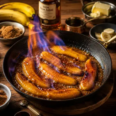 Bananes flambées