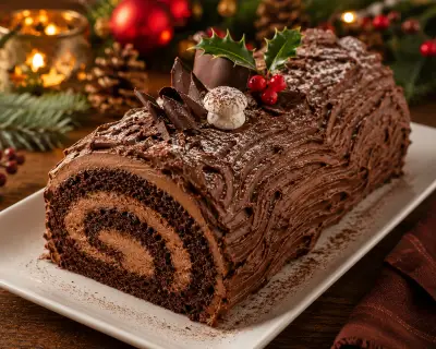 Bûche de Noël au Chocolat