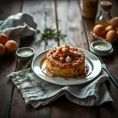 Cake chorizo-feta
