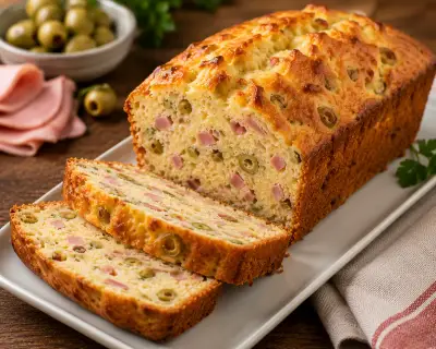 Cake salé olives & jambon