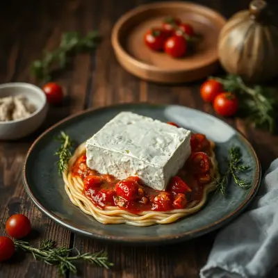 Baked feta pasta