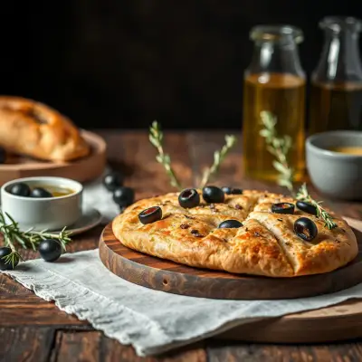 Focaccia Olives-Romarin