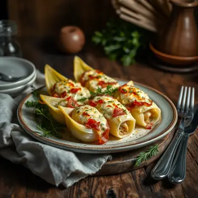 Gratin d'endives au jambon