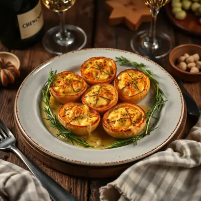 Huîtres Gratinées au Champagne