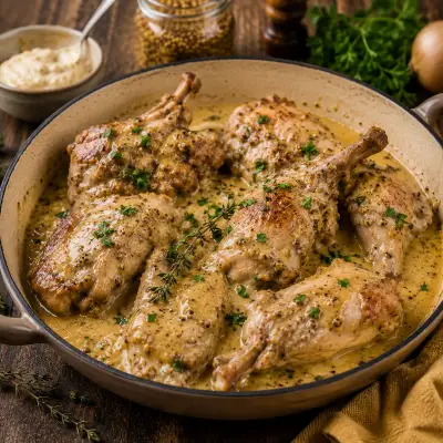 Lapin à la moutarde