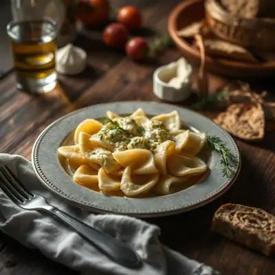 Pâtes au chèvre
