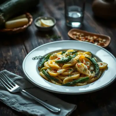 Pâtes aux courgettes