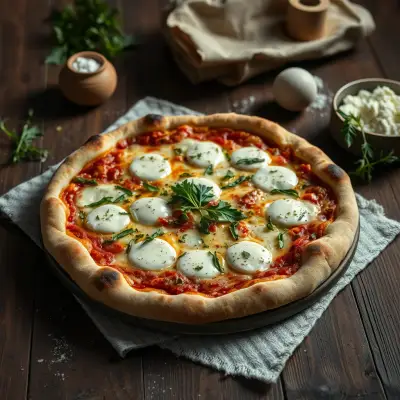 Pizza mortadelle-pistache