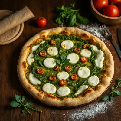 Pizza Pesto-Pignons