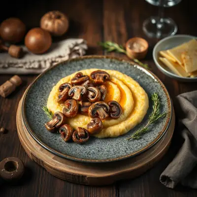 Polenta Crémeuse aux Champignons