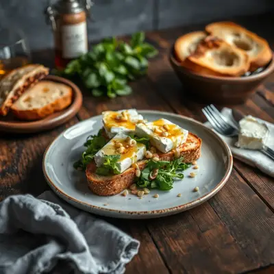 Salade de chèvre chaud