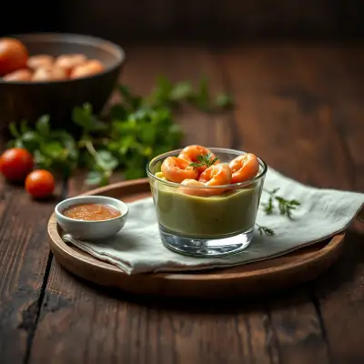 Verrine avocat-crevette